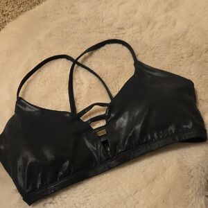 BuffBunny Black Strappy Sports Bra